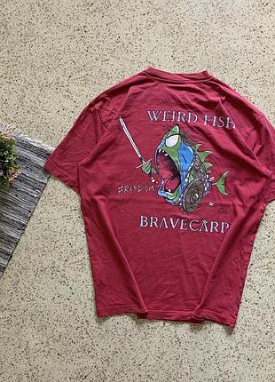 Weird fish fishing t shirt футболка чоловіча з рибою bravecarp merchandise