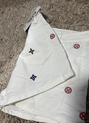 Шорти білі жіночі з тонкого джинсу