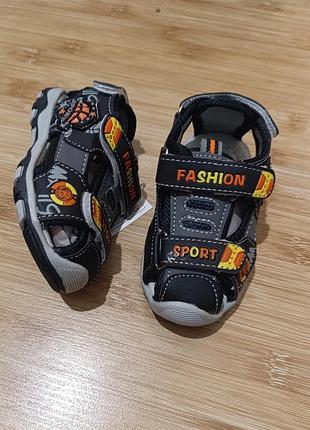 Босоніжки сандалі для садочку sport на повну ножку