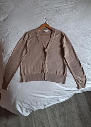 Кардиган женский коричневый на пуговицах h&amp;m