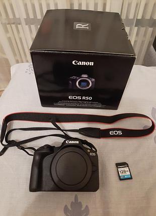 Фотоапарат canon r50 + карта пам'яті 128