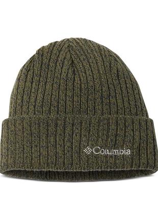 Вязаная шапка-бини columbia с логотипом