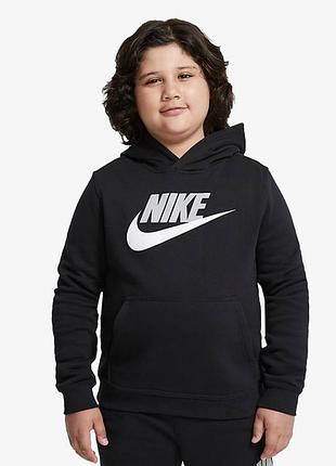 Худи nike b nsw club + hbr po da5064-010 размер: 140 (+\-) s+