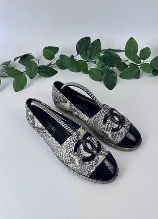 Балетки босоножки chanel