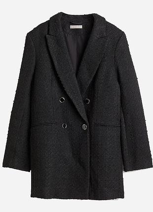 Твидовый пиджак h&m