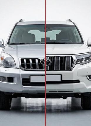 Комплект рестайлинга в toyota land cruiser prado 150 2017-2026 для toyota land cruiser prado 120