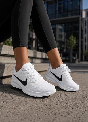 Жіночі кросівки nike air zoom білі з чорним логотипом | легкі та комфортні | розміри 36–41 женские кроссовки удобные модные молодежные