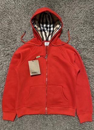 Зіп худі жіноче burberry приталене з капюшоном made in italy