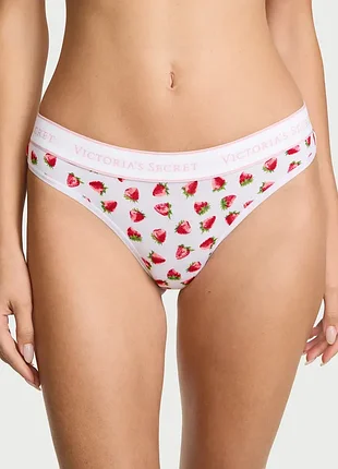 Хлопковые трусики стринги victoria’s secret оригинал трусы сикрет