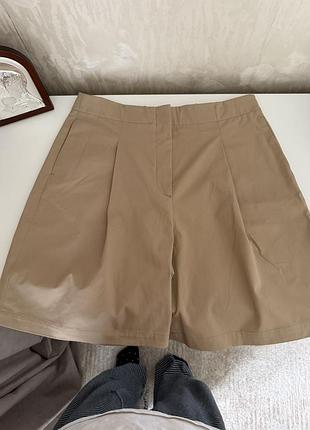 Шорти бежеві коричневі zara xl