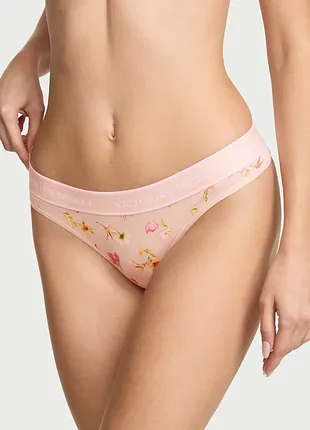 Хлопковые трусики стринги victoria’s secret оригинал трусы сикрет