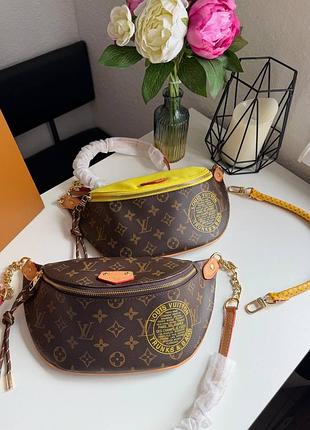 Брендова сумка бананка louis v premium