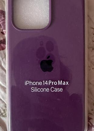 Чохли на iphone. силіконовий чохол 14 promax silicone case