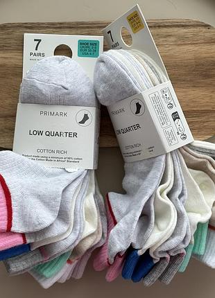 Набір шкарпеток primark (7пар)  розмір 35-38,39-42