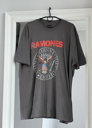 Базова сіра оверсайз футболка ramones