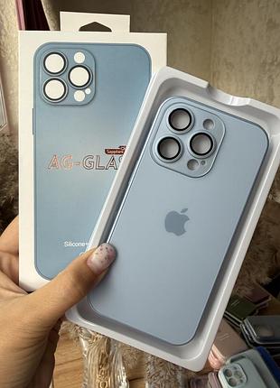 Чохол скляний з захистом камери iphone 14 pro 2