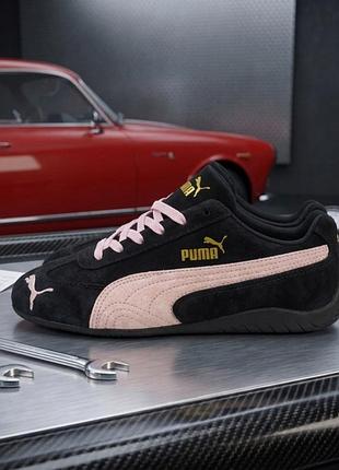 Жіночі кросівки puma speedcat og чорні з пудрой — акція на 36 р-р
