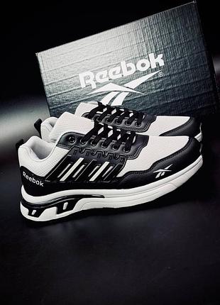 Reebok чоловічі кросівки | біло-чорна класика | розміри 40–45 мужские кроссовки универсальные