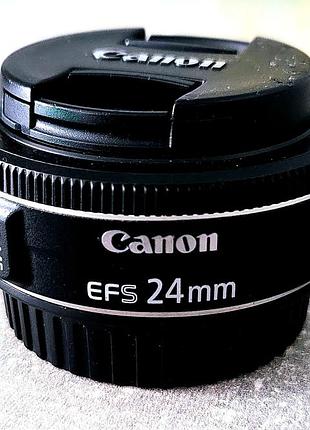 Широкоугольный объектив canon ef-s 24mm 2.8 stm