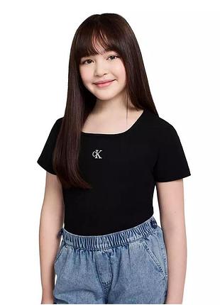 Детская футболка calvin klein в рубчик