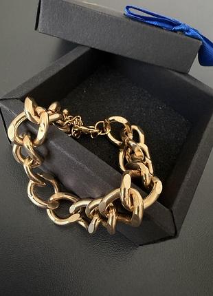 💍браслет обʼємний під золото