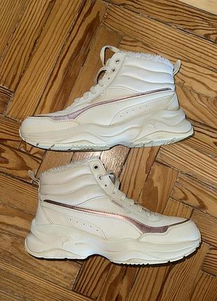 Жіночі зимові черевики puma cilia mid metallic 37583503 41 (7.5) whisper white-rose gold (4063696977212)