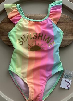 Купальник primark   розмір 1,5-2р(92см)