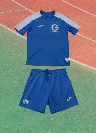 Синій комплект футбольної форми joma winner ii