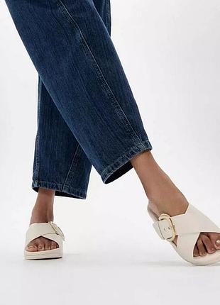 Натуральная кожа. шлепанцы fitflop р.39.