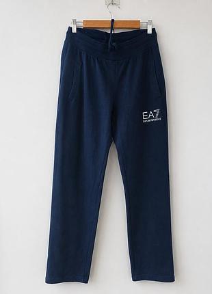 Спортивные штаны ea7 emporio armani мужские, темно-синие, размер m