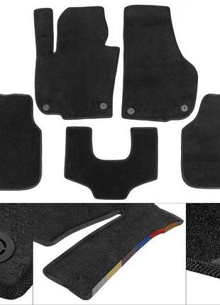 Текстильные коврики premium (черные) для mercedes sprinter w907/w910 2018- гг