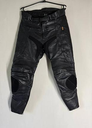 Шкіряні мотоштани jts biker clothing (розмір uk 34 ext-short)
