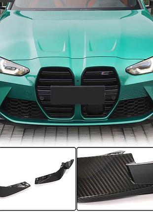 Накладки на передній бампер flap (для g80, карбон) для bmw 3 серія g20/g21 2018- рр