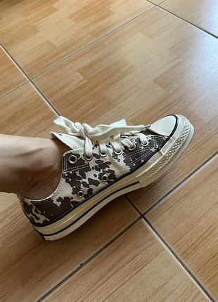 Кеди converse 39 розмір, принт корови cow printed