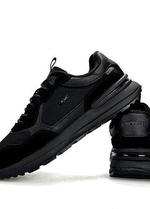 Чоловічі кросівки lacoste urban breaker new gtx all black 2