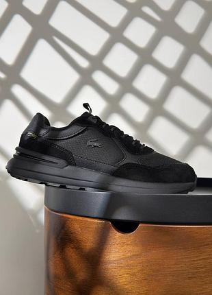 Чоловічі кросівки lacoste urban breaker new gtx all black 6