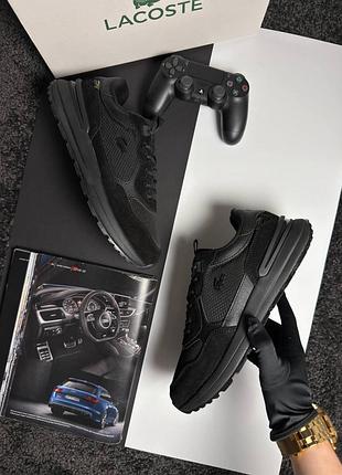 Чоловічі кросівки lacoste urban breaker new gtx all black 9