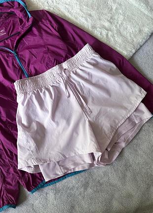 Лавандовые спортивные шорты h&amp;m