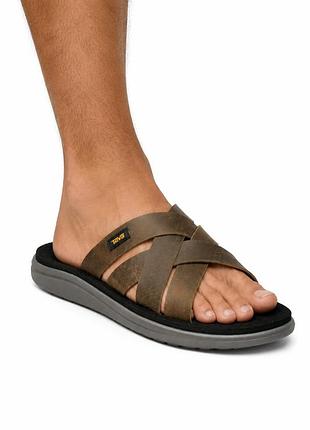 Шкіряні шльопанці сланці teva