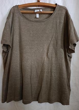 Футболка h&m, льон, лляна футболка