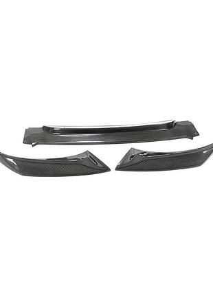 Накладка на передній бампер lip v2 (для base, карбон) для bmw x6 f16 2014-2019 рр