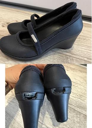 Туфлі на танкетці crocs w4 розмір 34-35