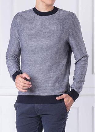 Мужской свитер hugo boss orange akanicos хлопок + шерсть оригинал кофта джемпер хуго босс шерсть коттон