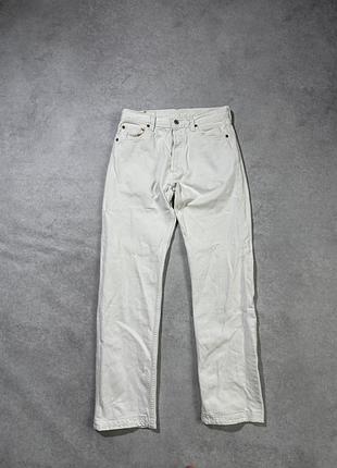 Білі джинси levis 501 w30 l30