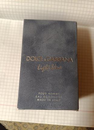 Dolce &amp; gabbana light blue pour homme 75 ml оригинал мужской парфюм