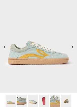 Кеди кросівки жіночі lejan one wide 39 барефут barefoot блакитні blue
