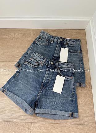 Джинсові шорти mom fit zara
