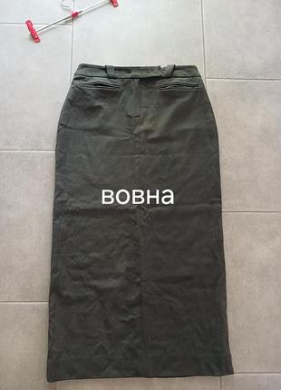 Шерстяная юбка длинная