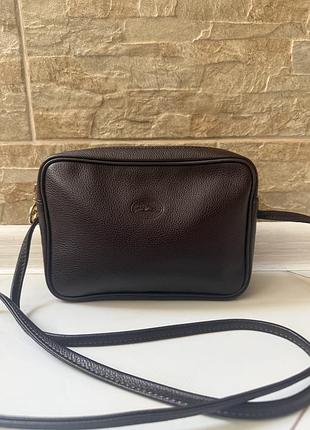 Вінтажна шкіряна сумка longchamp
