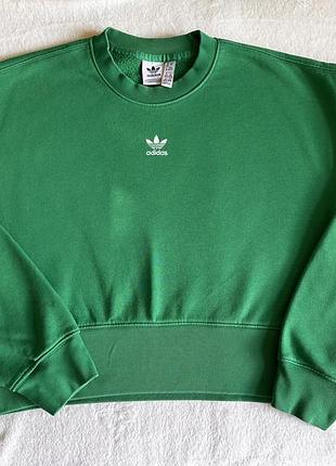 Свитшот adidas original зеленого цвета